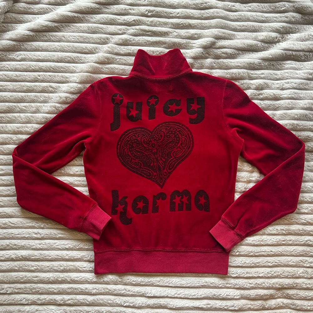 Juicy Couture Red Heart Graphic Jacket